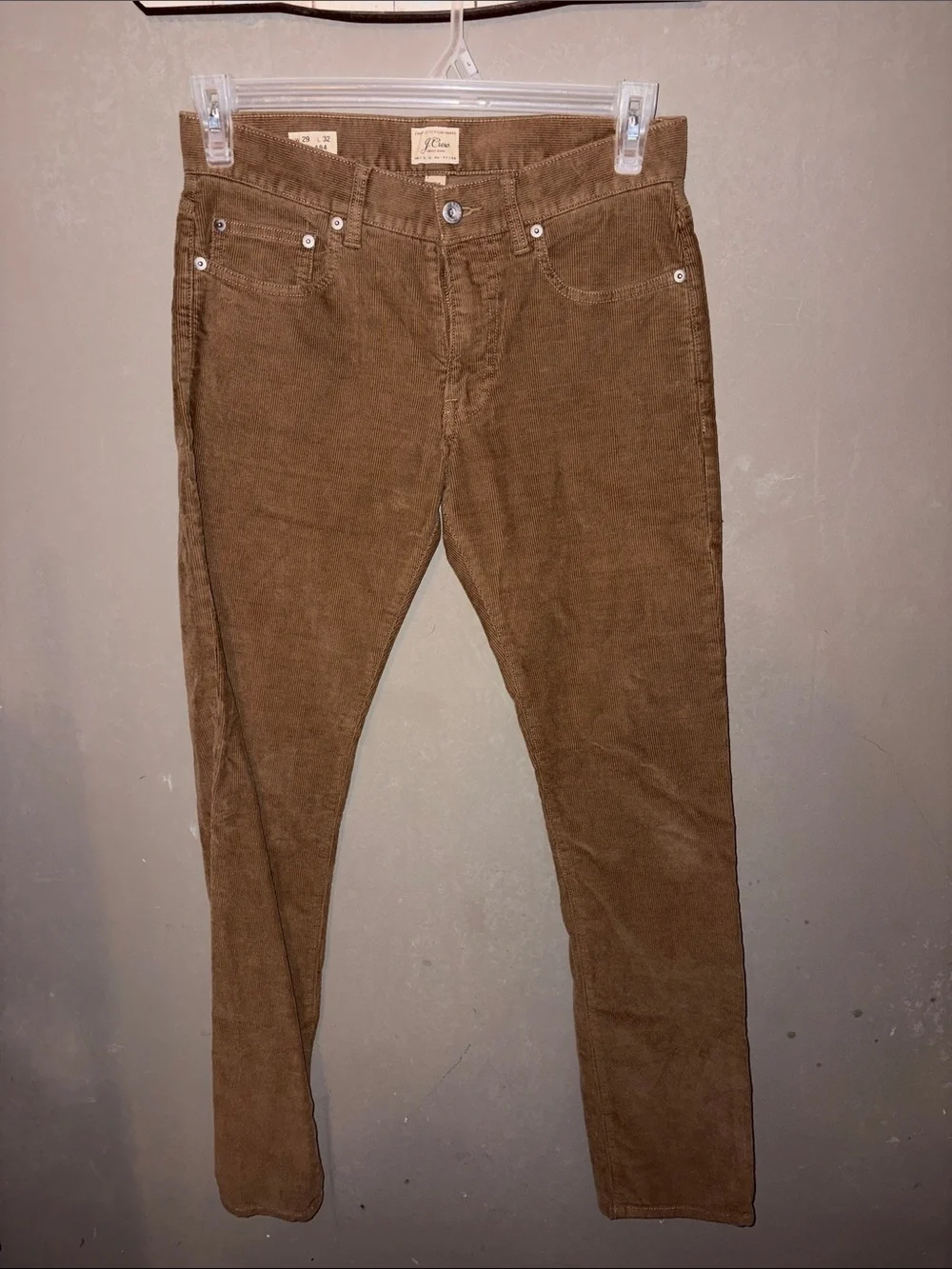 J. Crew Men's Corduroy Pants in Warm Brown